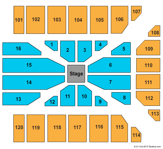 Reno Events Center Center Stage Seating Chart